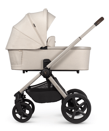 Wózek Venicci Tinum UPline 2 zestaw 2 w 1 Stone Beige (rama, spacerówka, gondola)