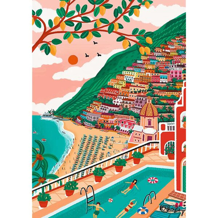 Puzzle Trefl 1000 Premium Plus The Art of Colour Positano Włochy 108958