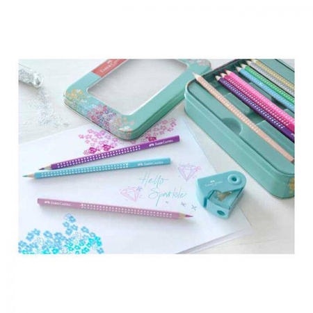Faber-Castell Kredki ołówkowe 20kol Sparkle+akcesoria w metal.opakowaniu 016419