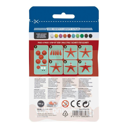Modelina air-dry 100g czerwona 088288