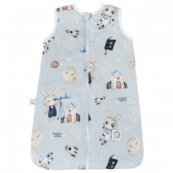 Bambusowy śpiworek niemowlaka mały 0-6m Królik Astronom 40x60cm 421170