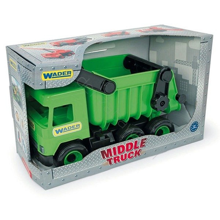 Middle truck wywrotka zielona w kartonie wader 32101