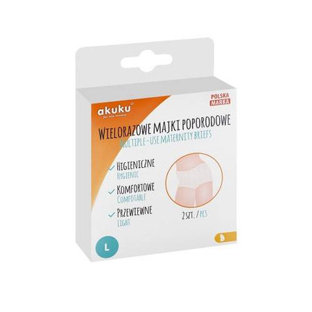 Akuku majtki siateczkowe dla kobiet wielorazowe rozm.xxl 002368