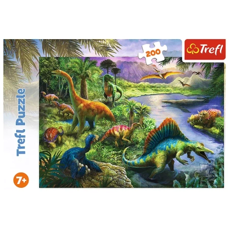 Puzzle Trefl 200 Drapieżne dinozaury 132816