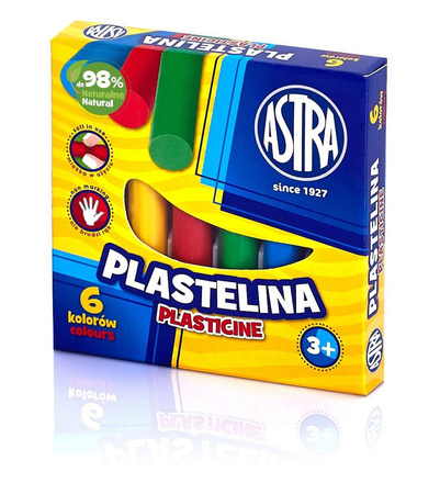 Plastelina 6kol astra 030071