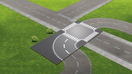 Lego 60237 zakręt i skrzyżowanie 