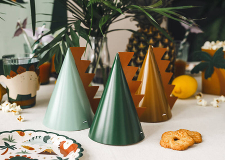 Czapeczki Dinozaury 14cm mix 6szt 026568