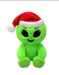 Kosmita Świąteczny z czapką Św. Mikołaja Comet Pupilki TY - 15cm 373819