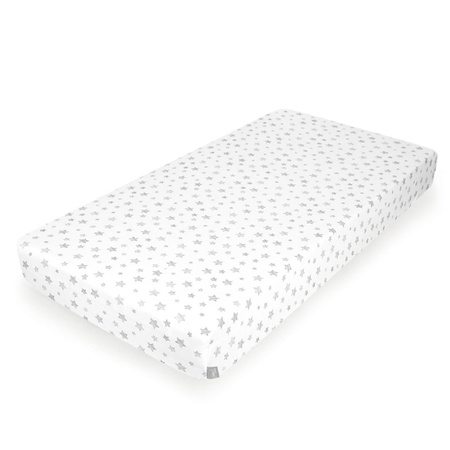 Ceba prześcieradło jersey z gumką (120x60) grey stars 331889
