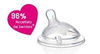Chicco Butelka Plastikowa Naturalfeeling  250 ml niebieska smoczek silikonowy ,przepływ średni 2M+ 153640