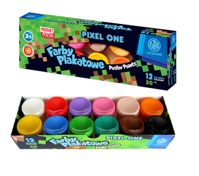 Farby plakatowe 12kol 20ml Pixel One Astra 160290