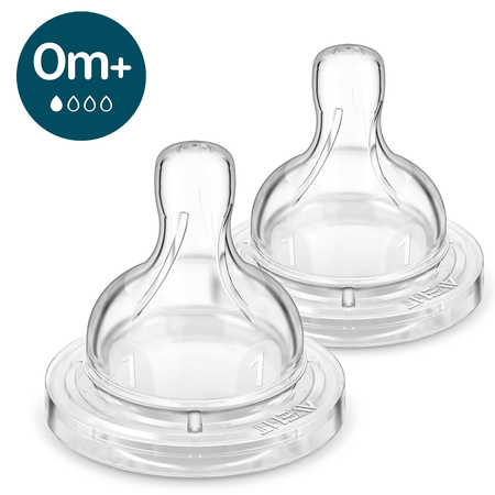 Philips AVENT Smoczek antykolkowy do butelki 0m+ 2-pak SCY761/02 996767