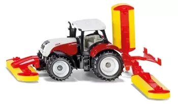 Siku 1672 Traktor Steyr z kosiarkami Pöttinger