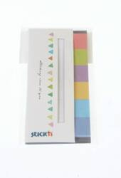 Zakładki indeksujące Stick'n papier 45x15mm 6kol neon candy 180k. 215999