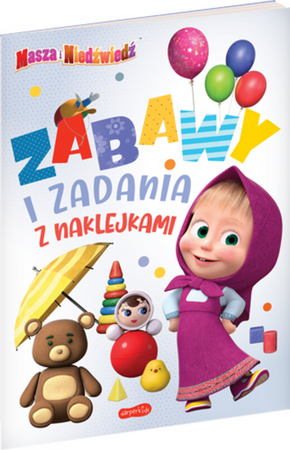 Harperkids Książeczka Masza i Niedźwiedź Zabawy i zadania z naklejkami 669315
