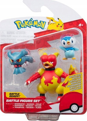 Pokemon PKW3604 Figurki bitewne Misdreavus Magmar i Piplup 709459