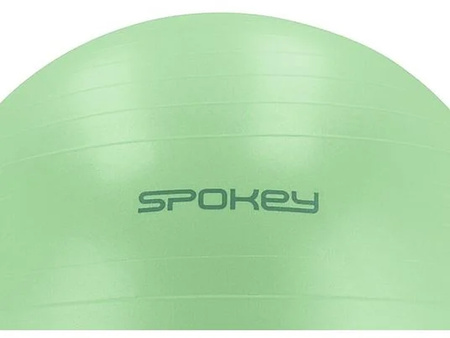 Piłka gimnastyczna z pompką 65cm Fitball zielona 436252