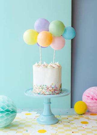 Balonowy topper na tort tęcza 29cm 032965