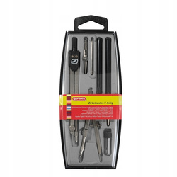 Herlitz Cyrkiel szkolny Zestaw 7el czarny 710107
