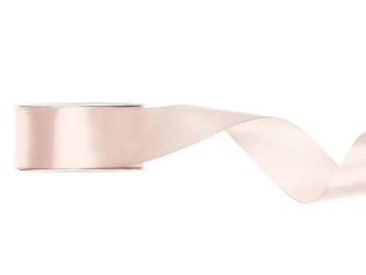 TASIEMKA SATYNOWA 38MM/25M ZŁAMANA BIEL