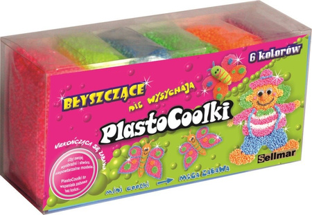 Plastocoolki błyszczące 6szt 351382