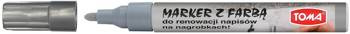 Marker z farbą TO-448 srebrny do renowacji napisów na nagrobkach