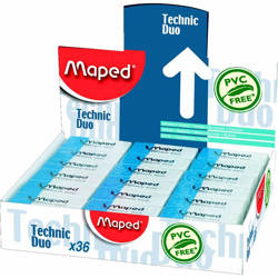 Maped Gumka Duo dwustronna biało-niebieska 117103