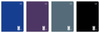 Zeszyt in 96k krata uv kol.one color 247438