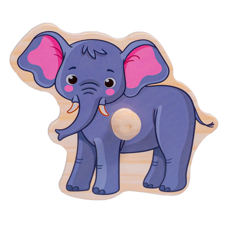 Układanka Drewniana Zoo Uchwyty 836108