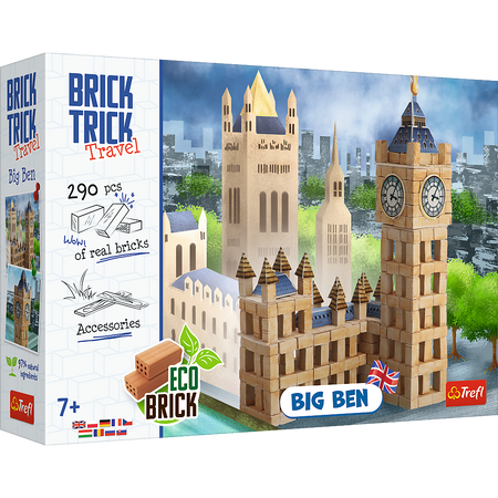 Trefl Brick Trick Podróże Buduj z cegły Big Ben L 615524