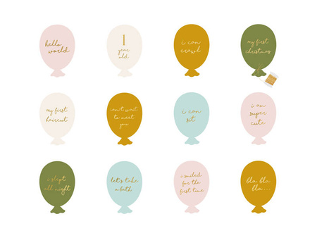 Karty do zdjęć Baloniki mix 11,5x17cm 019256