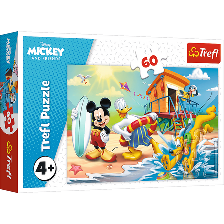 Puzzle trefl 60 ciekawy dzień mikiego i przyjaciół 