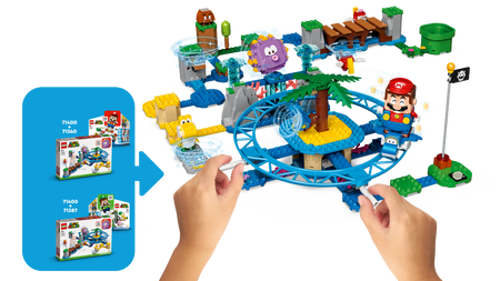 Lego 71400 Super Mario Zestaw rozszerzający Duży jeżowiec i zabawa na plaży