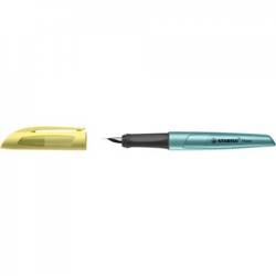 Stabilo Pióro wieczne na naboje Flow srebrne z żółtą skuwką 551359