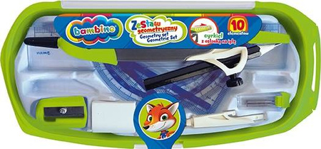 Zestaw Geometryczny 10 El. Z Cyrklem Standard 649752
