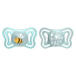 Chicco Smoczek Uspokajający physio forma light silikonowy niebieski 2-6 m 2 szt 156375