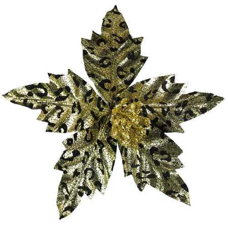 Brokatowa gwiazda betlejemska dekoracyjna 227285