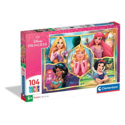 Clementoni Puzzle 104 Super Kolor Princess 250578