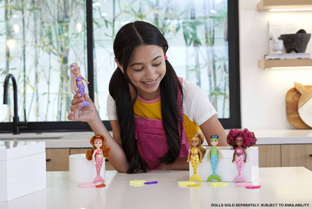 Barbie HCC75 Color Reveal lalka Kolorowa syrenka 007325
