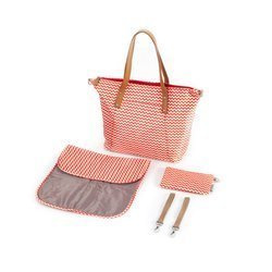 Canpol torba dla mamy z funkcją przypięcia do wózka czerwona 785004