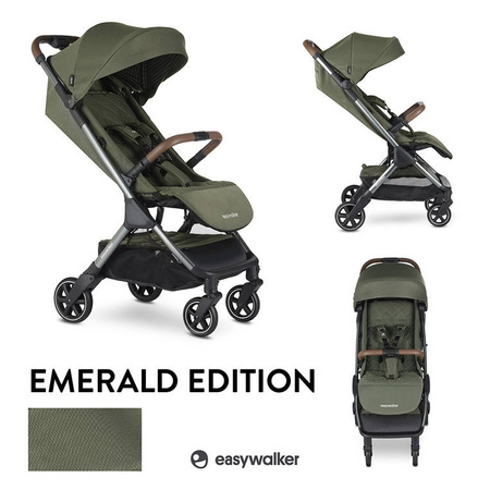 Easywalker Jackey Special Edition Kompaktowy samoskładający się wózek spacerowy z torbą transportową Emerald 113839