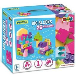 Big Blocks klocki 26el różowe Wader 415904
