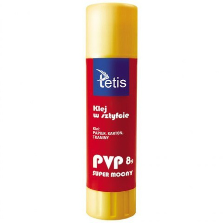 Klej sztyft tetis 8g /30/ 018158 biały