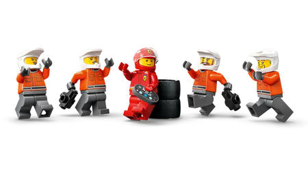 Lego 60443 City Pit stop i mechanicy z bolidem Ferrari 812496