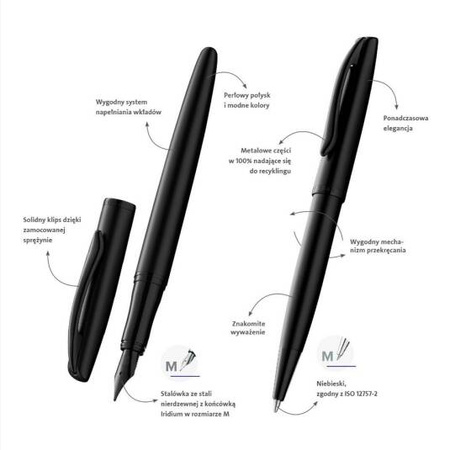 PIÓRO WIECZNE+DŁUGOPIS JAZZ NOB.ELEG.CARB.ETUI 821898