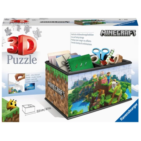 Puzzle Ravensburger 3D 108 Szkatułka Minecraft 112869