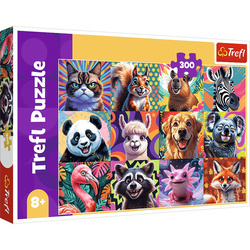 Puzzle Trefl 300 Zabawne portrety zwierząt 230307