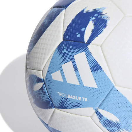 Adidas Piłka nożna Adidas Tiro League Thermally Bonded biało-niebieska HZ2429 r.5 826044