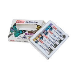 Pastele olejne okrągłe 8kol metaliczne easy creative 239345