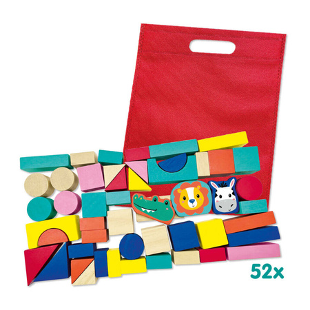 Ses Creative Drewniane klocki kolorowe 131432